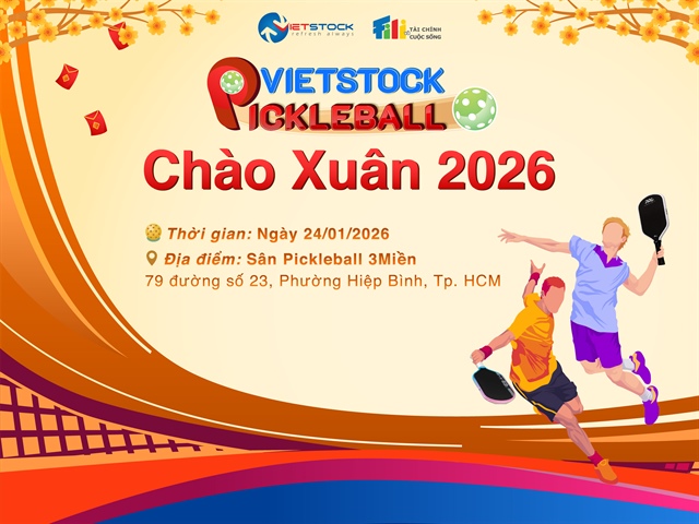 Tham gia giải đấu Vietstock Pickleball Chào Xuân 2026: Sân chơi sôi động dành cho cộng đồng Tài chính
